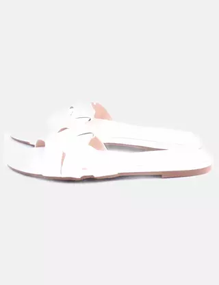 Sandales Femme SoftSpots Hermione - Cuir Blanc - Taille US 8.5 - Talon 2 Pouces - Neuf Avec Étiquette