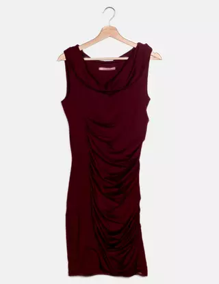 open lace back dress House of CB Fornarina dress - red