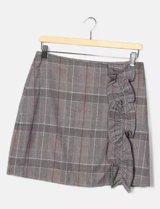 Jupe Courte été CALLIOPE Italienne Taille M (FR40/US8/UK12/EUR38) - Coton Bleu Indigo
