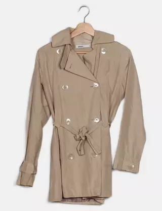 Veste/Trench à Capuche Lefties Couleur Moutarde Taille XL - Coton, Style Marin, Neuf Avec étiquettes