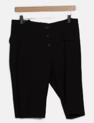 Pantalon Court Cop Copine Taille 38 - Pantacourt Noir Style Corsaire, Occasion Très Bon état