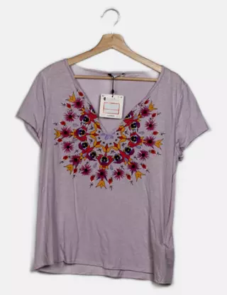 Chemise Femme Cortefiel Col Bébé - Manches Longues Boutonnées - 98% Coton 2% élasthanne - Coupe Bicolore Moderne Et Confortable - 14