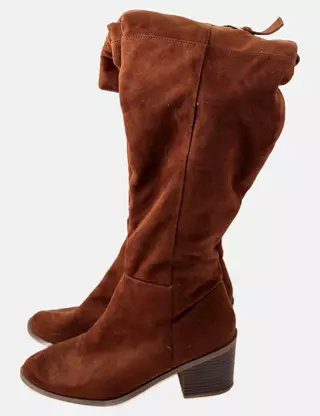 Bottines Marron Femme Primark - Taille 3 - Cuir Synthétique - Occasion