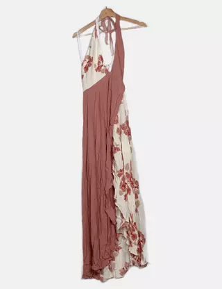 open lace back dress Maxi Dress Red Long Dress Tasmin Maxi Dress Size 6 main image 1