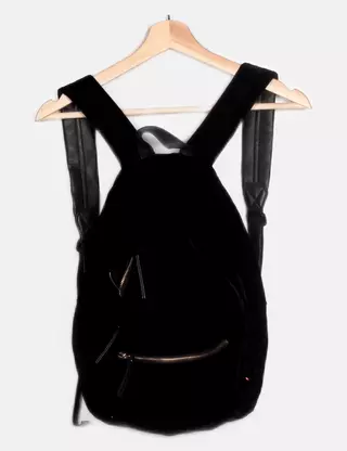 Sac à Main New Look Rayé Tigre Noir/marron - Cordon De Serrage Et Fermeture Magnétique - Occasion