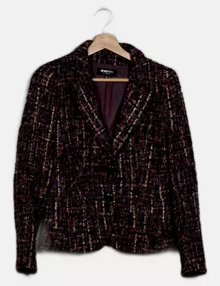 Superbe Tailleur Femme Georges Rech En Laine Rouge, Taille 36 - Porté Une Seule Fois !