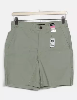 Pantalon En Lin Vert Olive Dunnes Taille 12 - Longueur 29, Occasion Très Bon État
