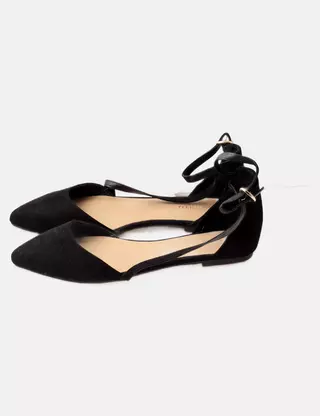 Chaussures Babies Anna Field - Taille 38 - Faux Cuir Noir - Talon Cône - Occasion