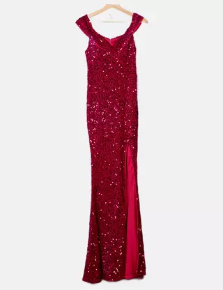 faeriesty dress Faeriesty Applique Detail Mesh Overlay Sequin Formal Mermaid Dress –  topshopscrew