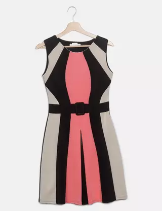 Robe Jus D’Orange - Imprimé Noir & Blanc Sans Manches Taille 2 - Neuve Sans étiquettes