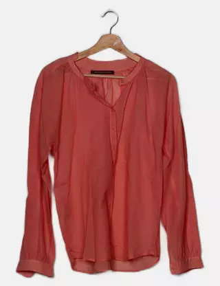 Chemise en coton froissé fleurette blue - Comptoir des Cotonniers