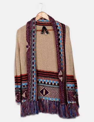 Gilet Avec Capuche Desigual Pour Fille - Taille 11-12 Ans, Multicolore, En Acrylique, Occasion Très Bon état