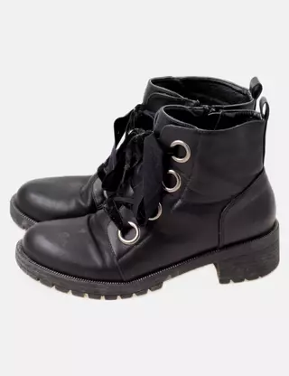 Bottes NIO NIO Femme Noir Taille 39 - Bottillon Talon Moyen - Occasion