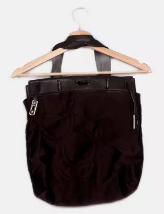 Sac porté épaule en cuir Bon Bon Bucket East-West - JIMMY CHOO - NOIR