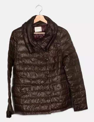 Veste D'hiver Gas Pour Femme - Taille 40, Vert, Coton, Occasion Très Bon état, Style Manteau