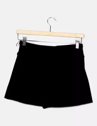 JUPE-SHORT À NŒUD - Noir | ZARA Canada