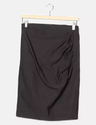 Jupe Femme Grace Karin Taille S – Bleue à Fleurs – Coton – Ligne A – état Bon