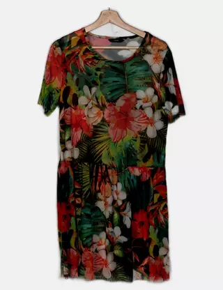 Chemise Femme Noire Et Blanche Taille 20 - Marque George - Occasion Très Bon état