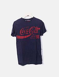 T-shirt Coca-Cola Universitaire Bleu Taille S – Occasion Homme