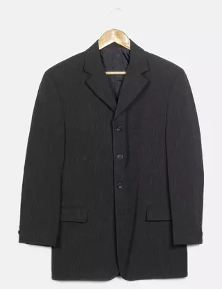 Chemise Vintage Années 90 Laurent Cerrer Paris - Gris Géométrique, Coupe Classique