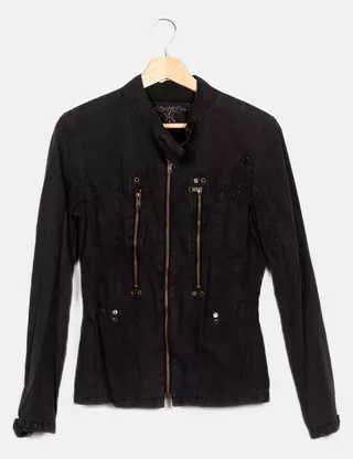 Veste En Lin DDP Taille 40 - Beige - Style Chic - Peu Portée - Occasion Très Bon état
