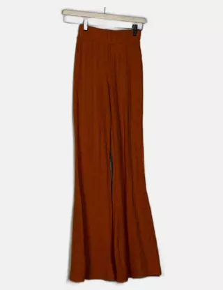 Marron FEMME Blouse froncée sans manches à col en V 3298533 Marron FEMME Blouse froncée sans manches à col en V 3298533