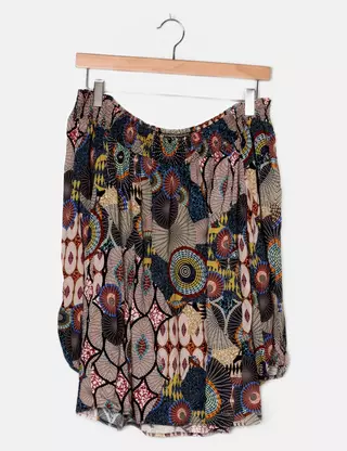 Jupe Desigual Taille M/38 – Multicouleur – Style évasé – Coton – Occasion Très Bon état