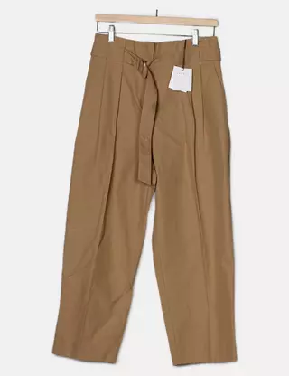 Pantalon Velours Côtelé Sandro Taille 40 - Marron Coupe Droite - Occasion Très Bon état