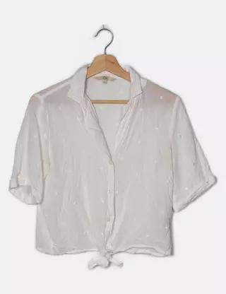 Blouse Tunique Femme C&A Taille 42/XL - Satin Rouge Et Noir - Occasion Très Bon état
