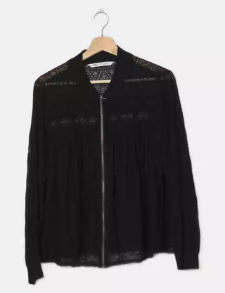 Veste Zara Légère Kaki Taille S (36) - Neuf Sans étiquettes, Coton Mixte, Coupe Petite