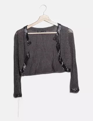 Cardigan Zara Beige - Taille S - Viscose - Occasion Très Bon État