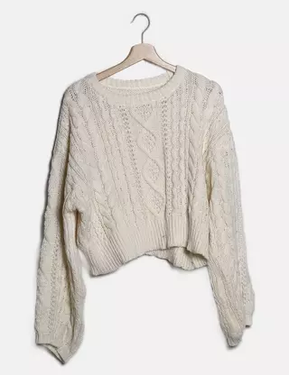 Pull Maille Chaussette DAZY - Taille 38/40 - Beige En Acrylique - Occasion Parfait état