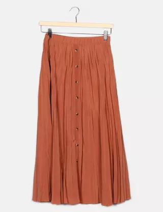 Jupe Primark Femme Rose Taille 4 - Ligne A Courte En Chiffon - À Volants - Très Bon état