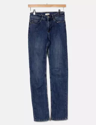 Jeans Camaïeu Taille 44 - Bleu - Coupe Straight - Occasion Très Bon État