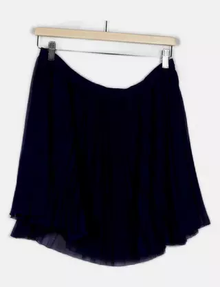 FRENCH CONNECTION - JUPE COURTE STRETCH BLEU NUIT T 12 UK 40 FR - NEUVE & ETIQ