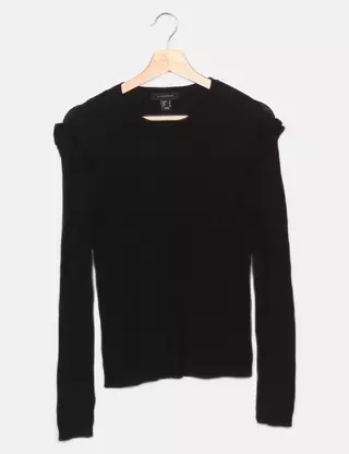 T-shirt Crop Top Noir Primark - Taille 6 - Coton - Manches Courtes - Occasion Très Bon état