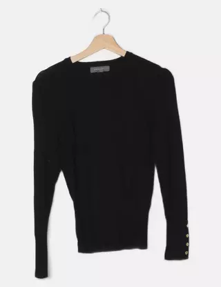 Pull noir poilu Primark taille 38 - Vêtements