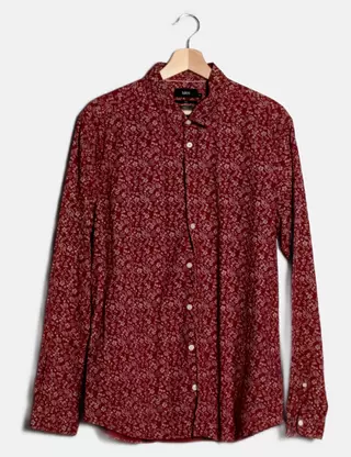Chemise Jules Homme, Taille XL, Blanche Et Noire – Occasion Très Bon état
