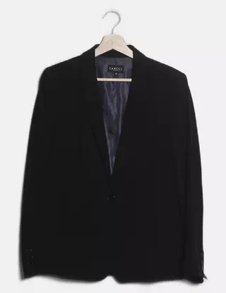Blazer Femme Caroll Taille 40 - Veste Bleu Roi En Laine, état Correct