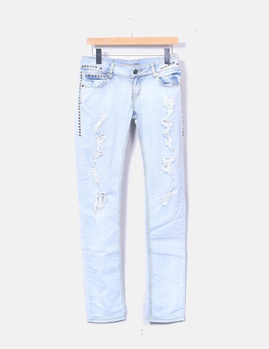 jeans dos colores bershka