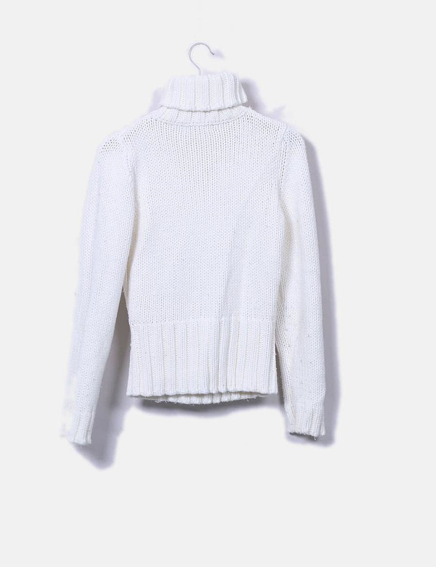 Zara Jersey lana blanco cuello vuelto (descuento 84 ) Micolet Zara Jersey lana blanco cuello vuelto (descuento 84 ) Micolet