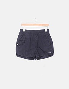Short de fitness avec poches zippées, bleu marine - Decathlon