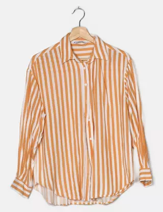 Springfield Chemise Femme Oxford Col Ouvert - Look Décontracté Et Élégant