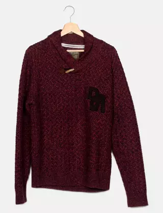 Desigual Pullover Sweater Femme - Imprimé Rayures Coupe Slim Col Polo