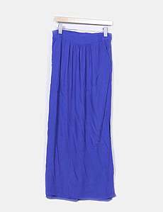 Jupe Midi Femme Comptoir Des Cotonniers Taille M, Bleu Viscose Coupe A Imprimé Floral - Bon état