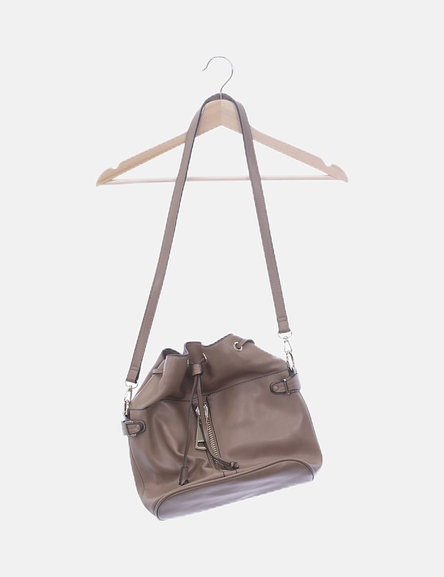 bolso ante marrón zara