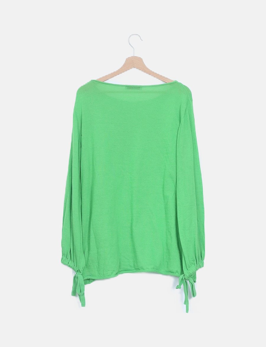 Zara Jersey tricot verde (descuento 76