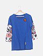 Sudadera azul floral NoName