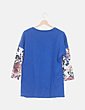 Sudadera azul floral NoName