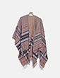 Poncho marrón multicolor James Pringle Weavers